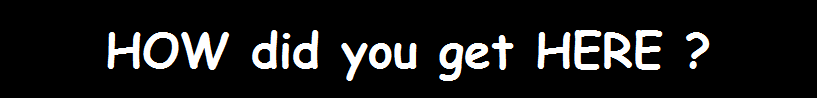 HOW did you get HERE ?